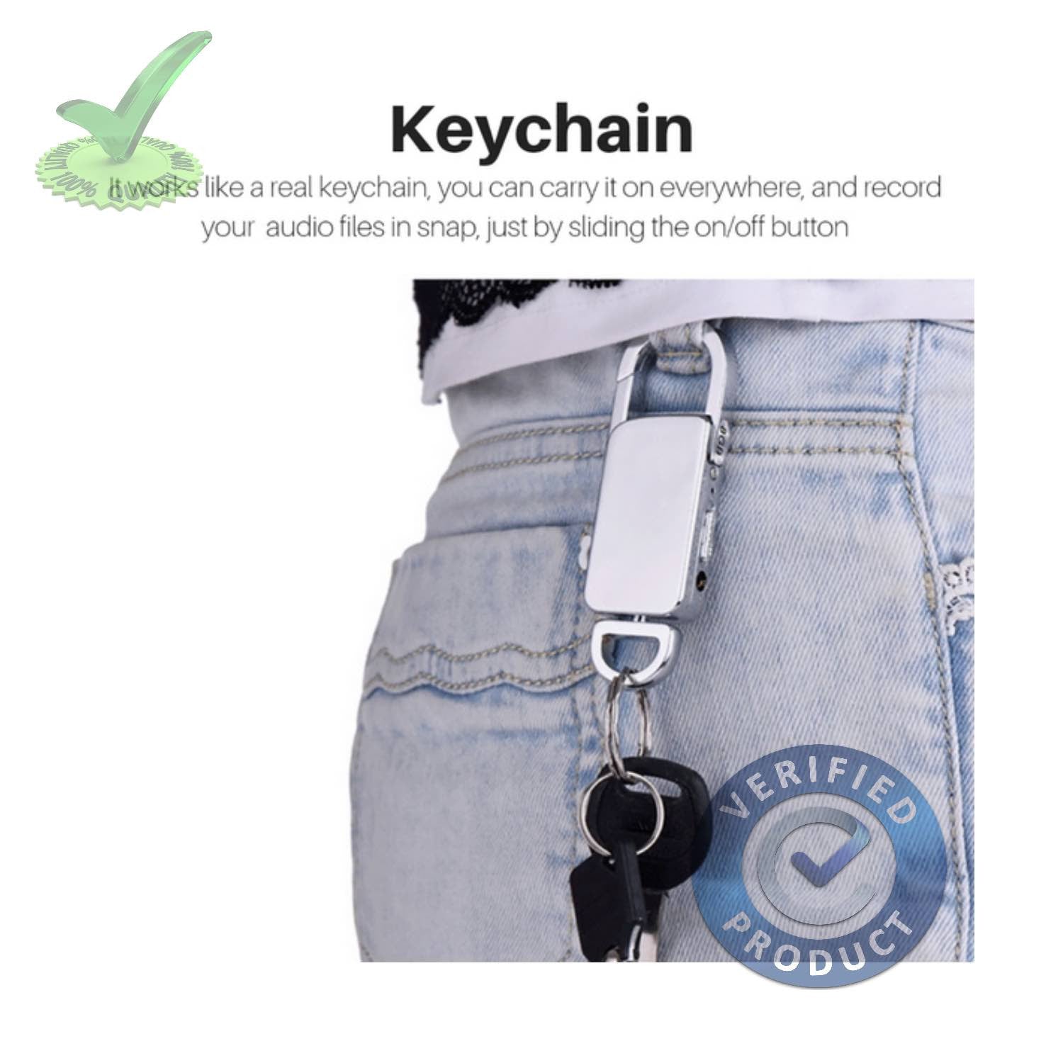 8gb 90hrs Spy Audio Sound Voice Recorder in Keychain 8gb 90hrs Spy Audio Sound Voice Recorder in Keychain